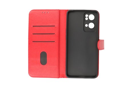 Zakelijke Book Case Telefoonhoesje - Portemonnee Hoesje - Geschikt voor Oppo Reno 7 Pro 5G - Rood