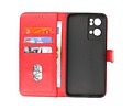 BAOHU Zakelijke Book Case Telefoonhoesje - Portemonnee Hoesje - Geschikt voor Oppo Reno 7 Pro 5G - Rood