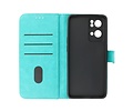 BAOHU Zakelijke Book Case Telefoonhoesje - Portemonnee Hoesje - Geschikt voor Oppo Reno 7 Pro 5G - Groen