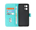 BAOHU Zakelijke Book Case Telefoonhoesje - Portemonnee Hoesje - Geschikt voor Oppo Reno 7 Pro 5G - Groen