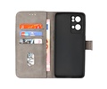 BAOHU Zakelijke Book Case Telefoonhoesje - Portemonnee Hoesje - Geschikt voor Oppo Reno 7 Pro 5G - Grijs