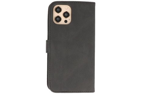 Book Case Telefoonhoesje - Portemonnee Hoesje - Geschikt voor iPhone 12 & iPhone 12 Pro - Zwart