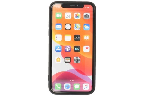 BAOHU Fashion Backcover Telefoonhoesje - Color Hoesje - Geschikt voor iPhone X - Xs - Zwart