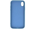BAOHU Fashion Backcover Telefoonhoesje - Color Hoesje - Geschikt voor iPhone XR - Navy