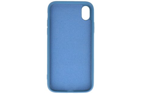 BAOHU Fashion Backcover Telefoonhoesje - Color Hoesje - Geschikt voor iPhone XR - Navy