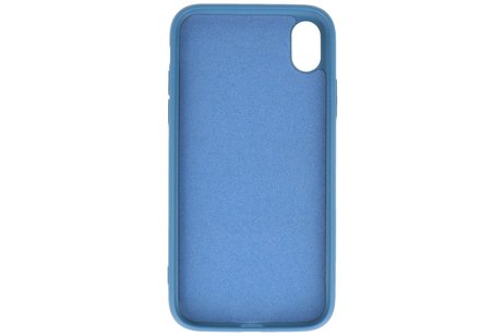 Fashion Backcover Telefoonhoesje - Color Hoesje - Geschikt voor iPhone XR - Navy