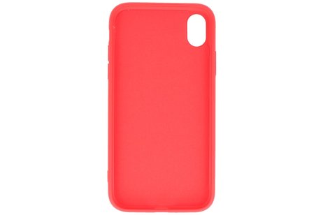 Fashion Backcover Telefoonhoesje - Color Hoesje - Geschikt voor iPhone XR - Rood