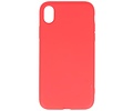 BAOHU Fashion Backcover Telefoonhoesje - Color Hoesje - Geschikt voor iPhone XR - Rood