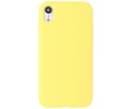 BAOHU Fashion Backcover Telefoonhoesje - Color Hoesje - Geschikt voor iPhone XR - Geel