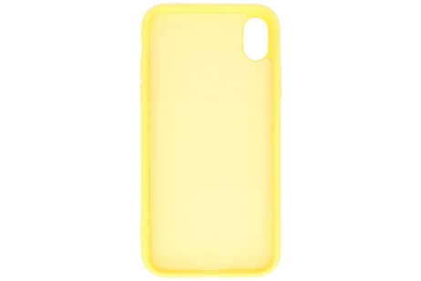 BAOHU Fashion Backcover Telefoonhoesje - Color Hoesje - Geschikt voor iPhone XR - Geel