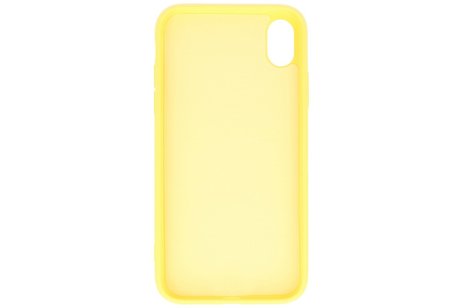 Fashion Backcover Telefoonhoesje - Color Hoesje - Geschikt voor iPhone XR - Geel