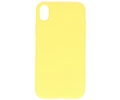 BAOHU Fashion Backcover Telefoonhoesje - Color Hoesje - Geschikt voor iPhone XR - Geel