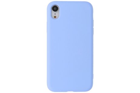BAOHU Fashion Backcover Telefoonhoesje - Color Hoesje - Geschikt voor iPhone XR - Paars