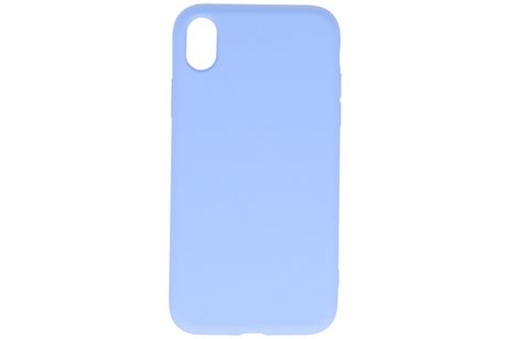 Fashion Backcover Telefoonhoesje - Color Hoesje - Geschikt voor iPhone XR - Paars