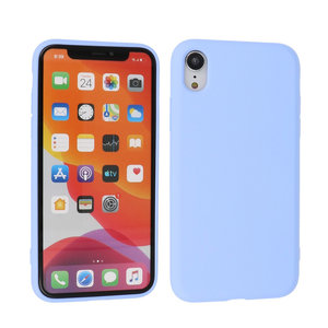 Fashion Backcover Telefoonhoesje - Color Hoesje - Geschikt voor iPhone XR - Paars