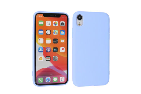 BAOHU Fashion Backcover Telefoonhoesje - Color Hoesje - Geschikt voor iPhone XR - Paars