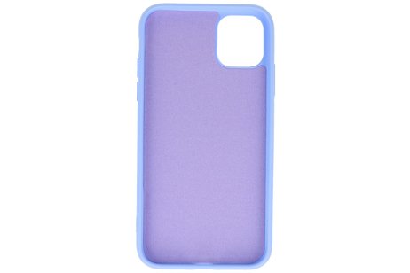 BAOHU Fashion Backcover Telefoonhoesje - Color Hoesje - Geschikt voor iPhone 11 - Paars