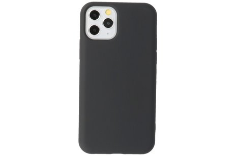 Fashion Backcover Telefoonhoesje - Color Hoesje - Geschikt voor iPhone 11 Pro - Zwart