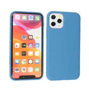 BAOHU Fashion Backcover Telefoonhoesje - Color Hoesje - Geschikt voor iPhone 11 Pro - Navy
