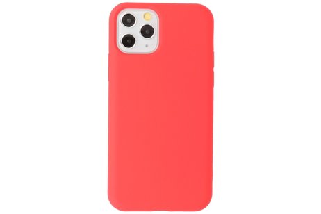 Fashion Backcover Telefoonhoesje - Color Hoesje - Geschikt voor iPhone 11 Pro - Rood