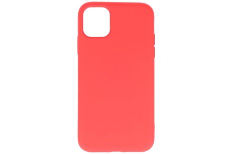 Fashion Backcover Telefoonhoesje - Color Hoesje - Geschikt voor iPhone 11 Pro - Rood