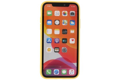 BAOHU Fashion Backcover Telefoonhoesje - Color Hoesje - Geschikt voor iPhone 11 Pro - Geel