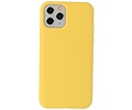 Fashion Backcover Telefoonhoesje - Color Hoesje - Geschikt voor iPhone 11 Pro - Geel
