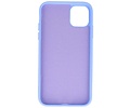 Fashion Backcover Telefoonhoesje - Color Hoesje - Geschikt voor iPhone 11 Pro - Paars