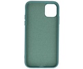 BAOHU Fashion Backcover Telefoonhoesje - Color Hoesje - Geschikt voor iPhone 11 Pro - Donker Groen