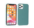 BAOHU Fashion Backcover Telefoonhoesje - Color Hoesje - Geschikt voor iPhone 11 Pro - Donker Groen