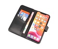 BAOHU Echt Lederen Book Case Hoesje - Leren Portemonnee Telefoonhoesje - Geschikt voor iPhone XS Max - Zwart