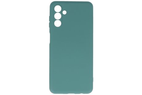 Fashion Backcover Telefoonhoesje - Color Hoesje - Geschikt voor Samsung Galaxy A13 5G - Donker Groen