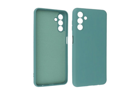 Fashion Backcover Telefoonhoesje - Color Hoesje - Geschikt voor Samsung Galaxy A13 5G - Donker Groen