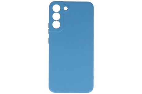 Fashion Backcover Telefoonhoesje - Color Hoesje - Geschikt voor Samsung Galaxy S22 - Navy