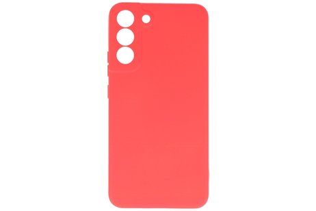 BAOHU Fashion Backcover Telefoonhoesje - Color Hoesje - Geschikt voor Samsung Galaxy S22 - Rood