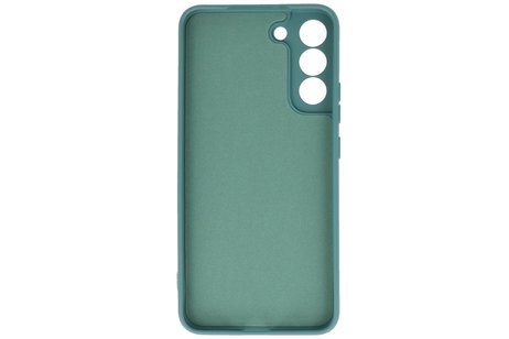 Fashion Backcover Telefoonhoesje - Color Hoesje - Geschikt voor Samsung Galaxy S22 - Donker Groen