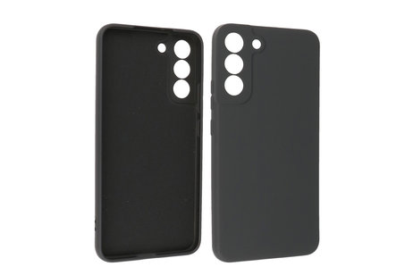 BAOHU Fashion Backcover Telefoonhoesje - Color Hoesje - Geschikt voor Samsung Galaxy S22 Plus - Zwart