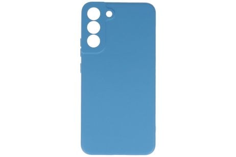 Fashion Backcover Telefoonhoesje - Color Hoesje - Geschikt voor Samsung Galaxy S22 Plus - Navy