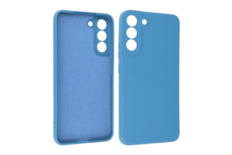 Fashion Backcover Telefoonhoesje - Color Hoesje - Geschikt voor Samsung Galaxy S22 Plus - Navy