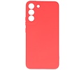 Fashion Backcover Telefoonhoesje - Color Hoesje - Geschikt voor Samsung Galaxy S22 Plus - Rood