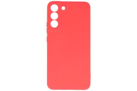 Fashion Backcover Telefoonhoesje - Color Hoesje - Geschikt voor Samsung Galaxy S22 Plus - Rood