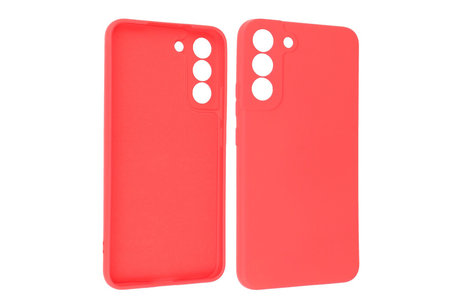 Fashion Backcover Telefoonhoesje - Color Hoesje - Geschikt voor Samsung Galaxy S22 Plus - Rood