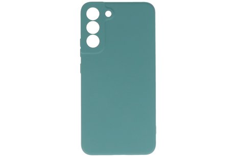BAOHU Fashion Backcover Telefoonhoesje - Color Hoesje - Geschikt voor Samsung Galaxy S22 Plus - Donker Groen