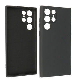 BAOHU Samsung Galaxy S22 Ultra Hoesje Fashion Backcover Telefoonhoesje Zwart