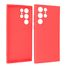 BAOHU Samsung Galaxy S22 Ultra Hoesje Fashion Backcover Telefoonhoesje Rood