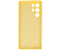 BAOHU Fashion Backcover Telefoonhoesje - Color Hoesje - Geschikt voor Samsung Galaxy S22 Ultra - Geel