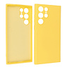 BAOHU Samsung Galaxy S22 Ultra Hoesje Fashion Backcover Telefoonhoesje Geel