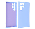 BAOHU Fashion Backcover Telefoonhoesje - Color Hoesje - Geschikt voor Samsung Galaxy S22 Ultra - Paars
