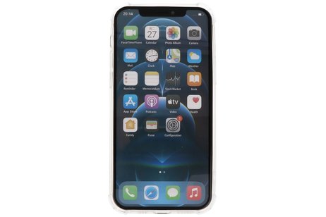 BAOHU Schokbestendig Back Cover - Shock Proof Hoesje - Geschikt voor iPhone 12 Pro - Transparant