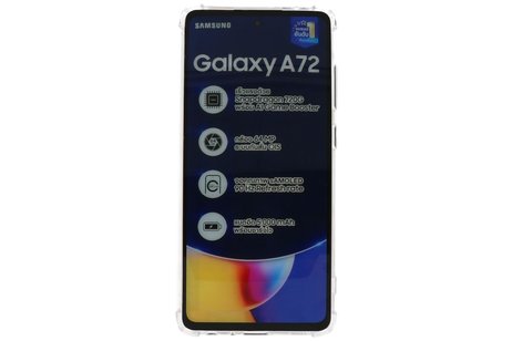 Schokbestendig Back Cover - Shock Proof Hoesje - Geschikt voor Samsung Galaxy A72 5G - Transparant